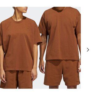 adidas Men's Brown X Pharrell Humanrace Small Logo T-Shirt unisex small